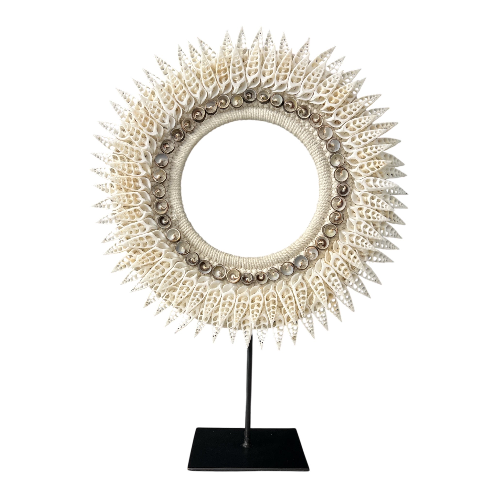 Shell Necklace on Stand (White)