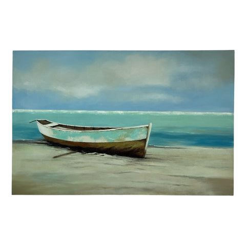 Art Painting "Rowboat on Beach" 150x100cm