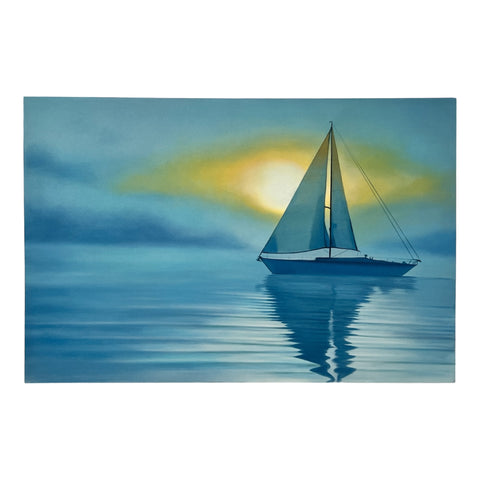Art Painting "Sailboats at Sunset"150x100cm