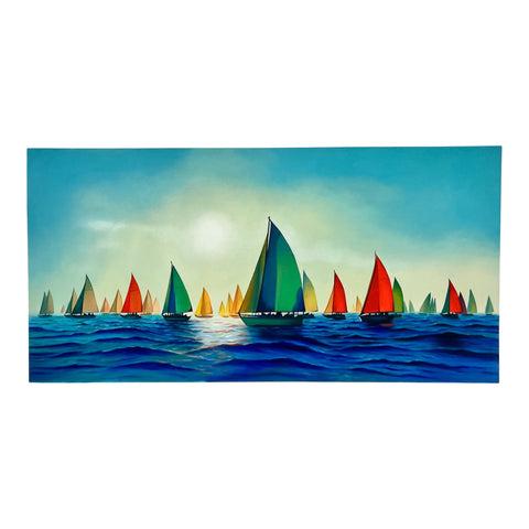 Art Painting "Realist Regatta 1" 200 x 100cm