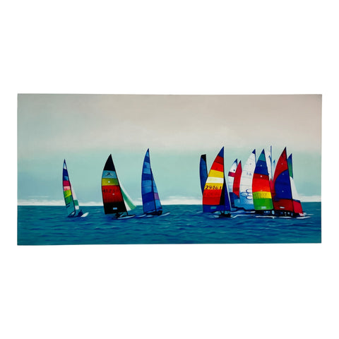 Art Painting "Regatta" 200 x 100cm