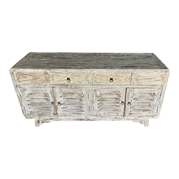 Console 2 drawer 4 door with louvers