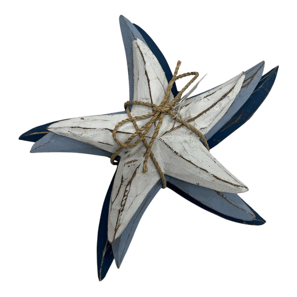 Beach House Wooden Starfish Stack