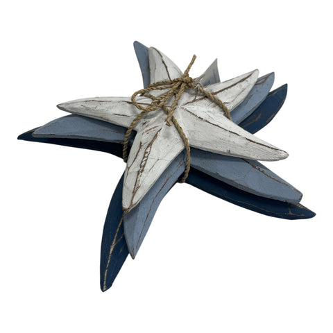 Beach House Wooden Starfish Stack