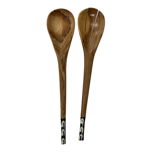 Salad Server Wood & Bone