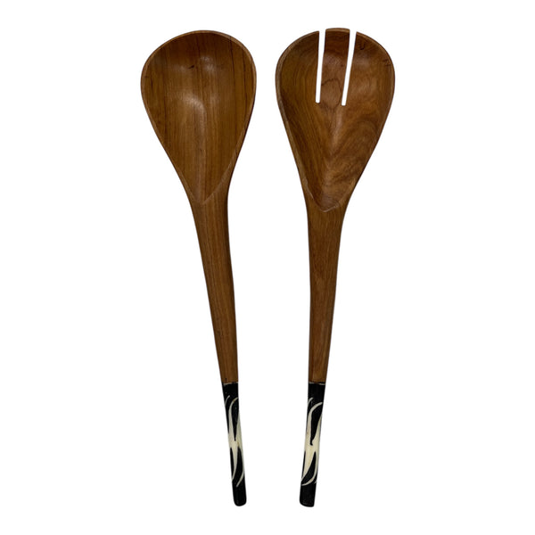 Salad Server Wood & Bone