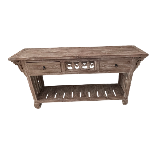 Console 2 Drawer with bottom shelf