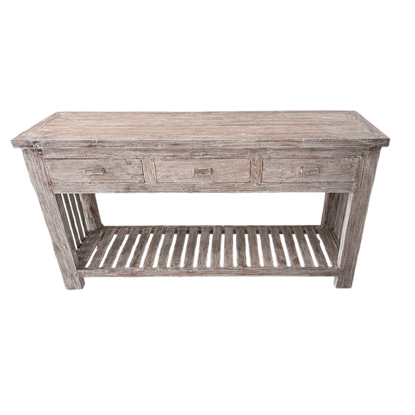 Console 3 drawer Straight leg