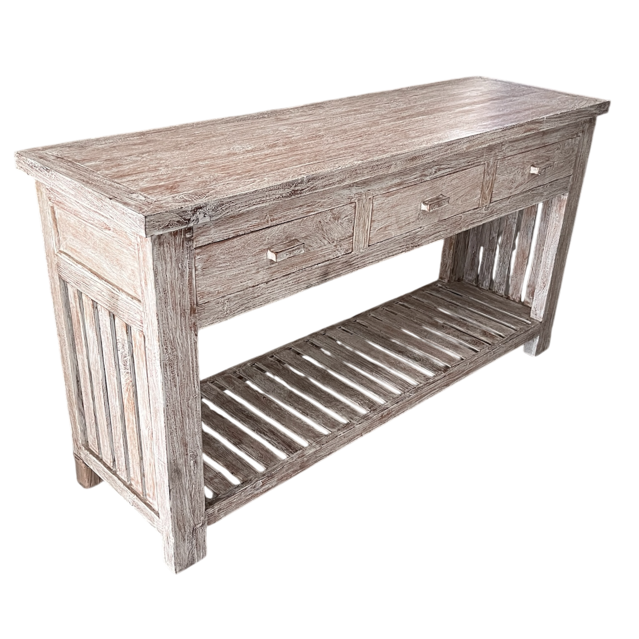 Console 3 drawer Straight leg