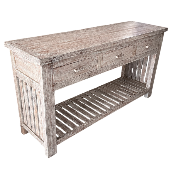 Console 3 drawer Straight leg