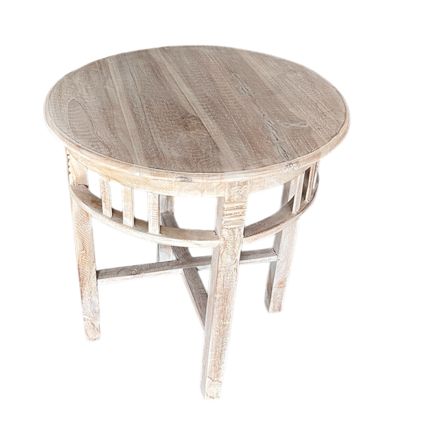 Side Table Round Teak Wood