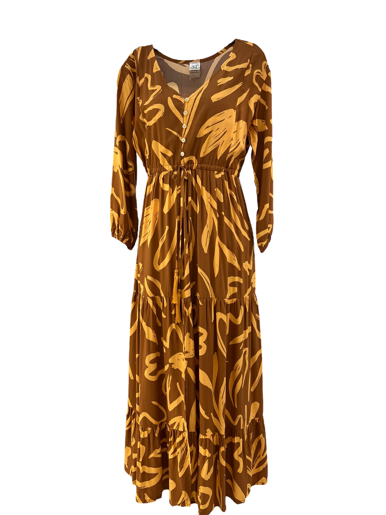 Ladies Long Dress - Boho Bold Print