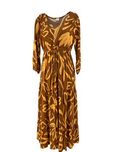Ladies Long Dress - Boho Bold Print