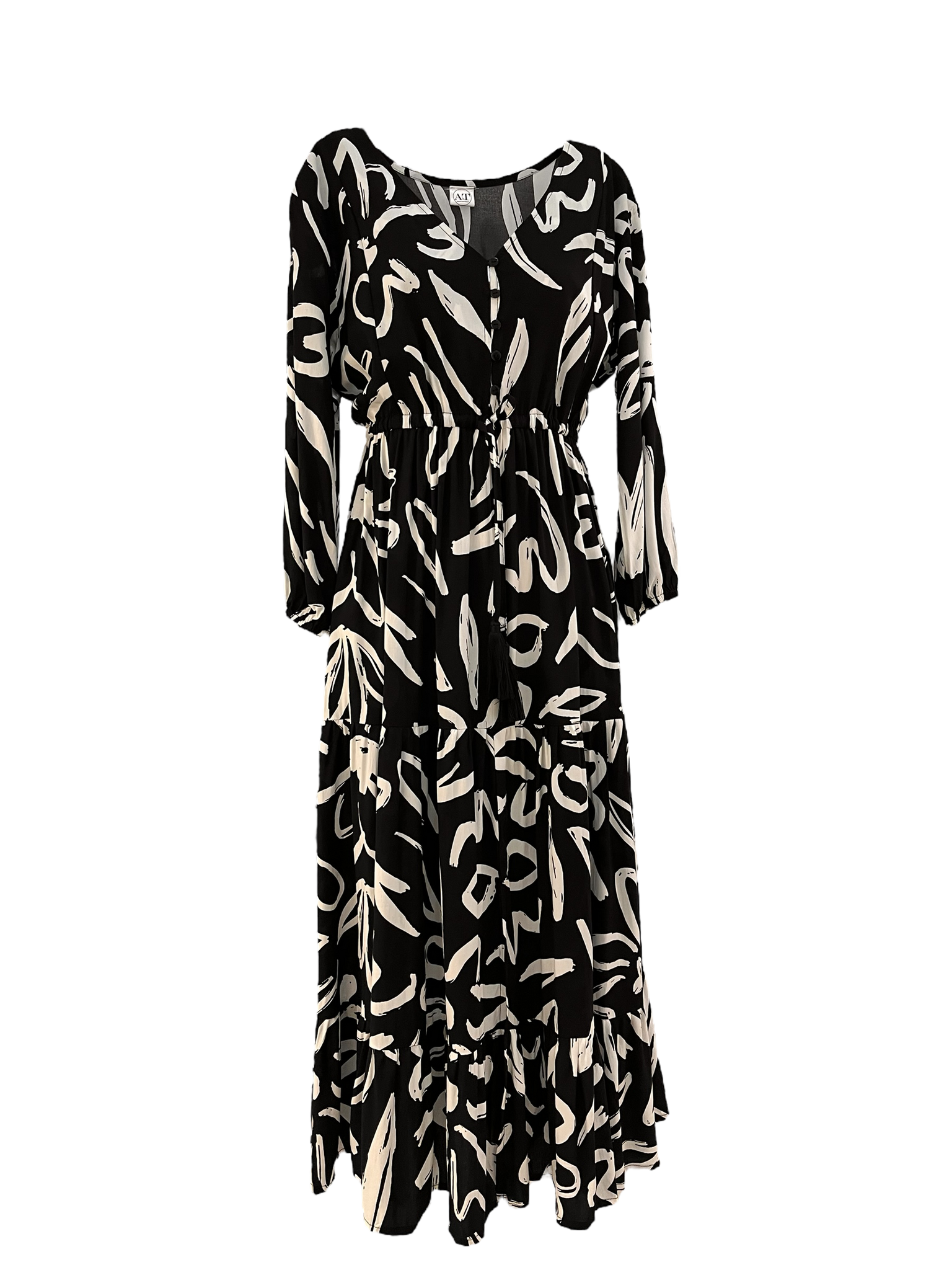 Ladies Long Dress - Boho Bold Print