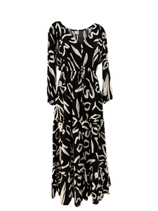Ladies Long Dress - Boho Bold Print