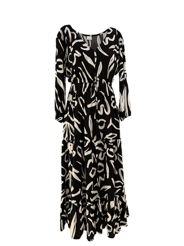 Ladies Long Dress - Boho Bold Print