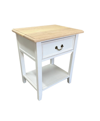 Bedside Table Straight Leg with Ash Top