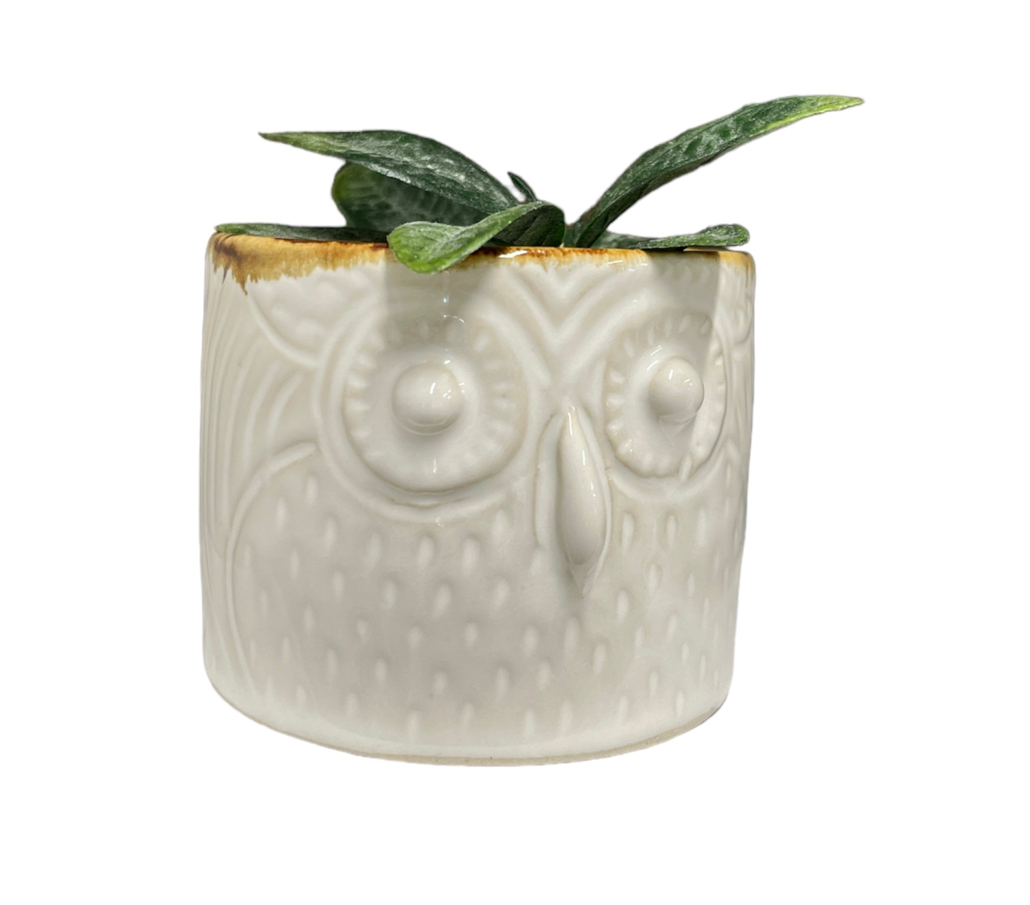 Ceramic Owl Planter Small