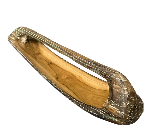 Wooden Bowl Organic with Handle