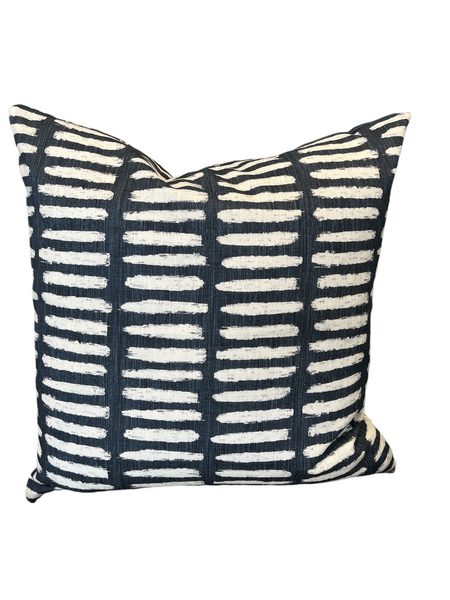 Scatter Cushion Cover 50x50cm - Blue & White Fingers