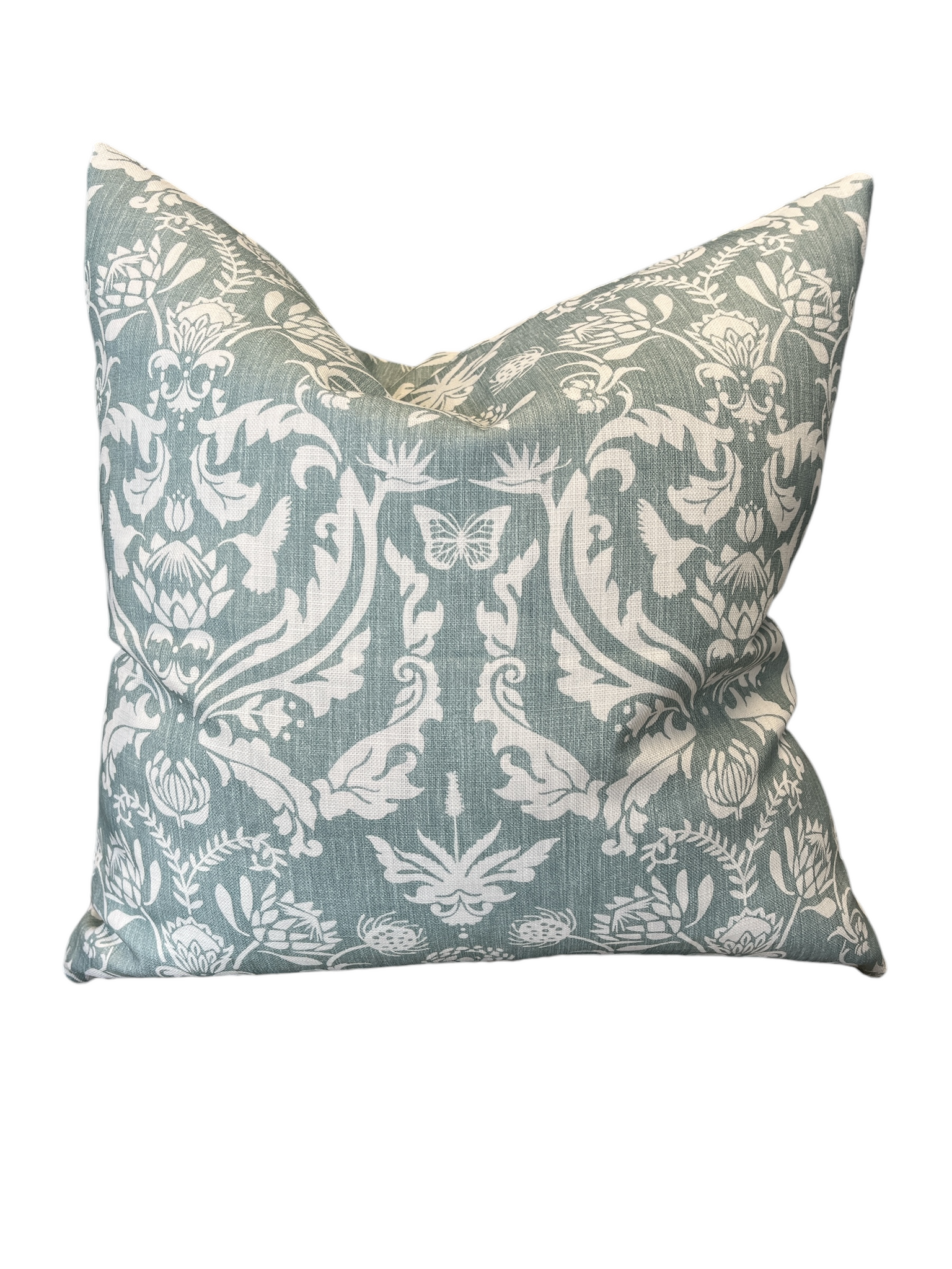 Scatter Cushion Cover  - Demask Protea - Duck Egg