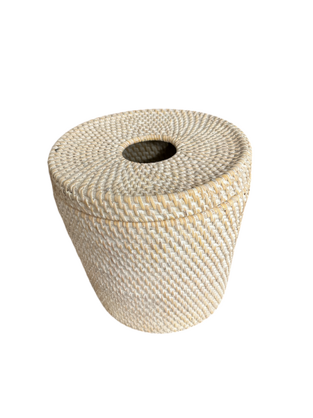 Rattan Dustbin with Lid