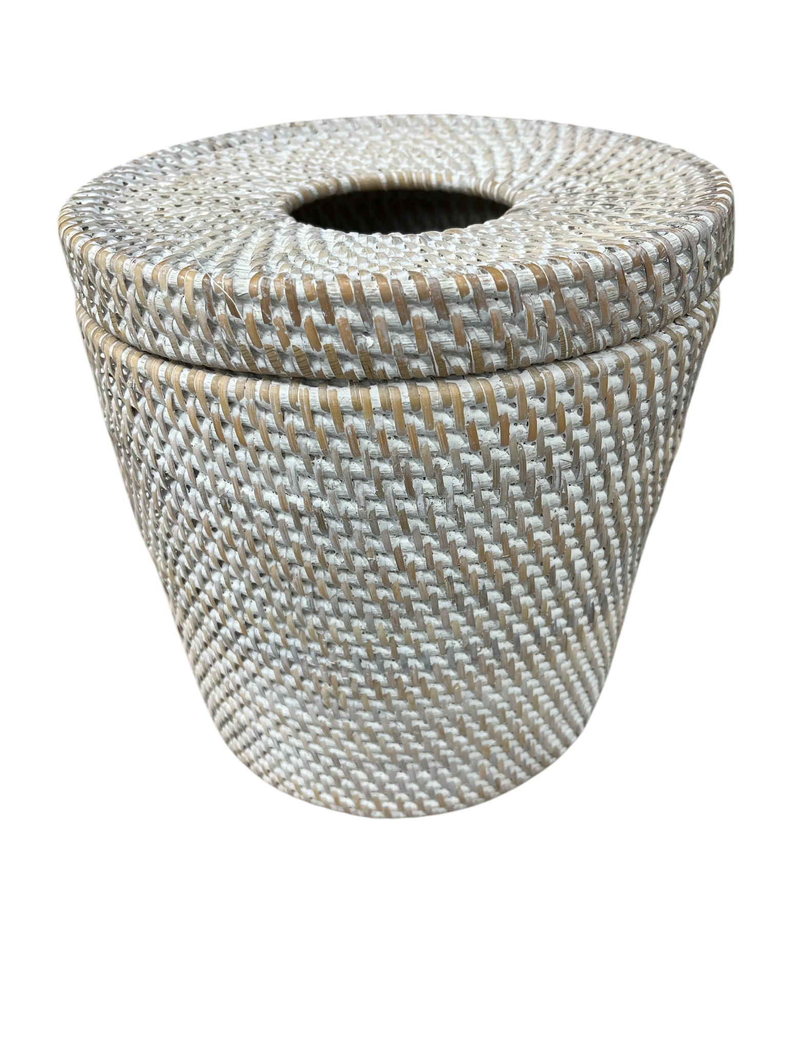 Rattan Dustbin with Lid