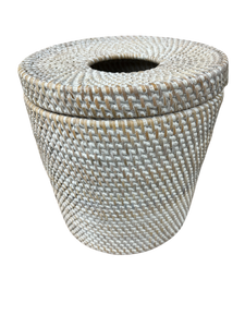Rattan Dustbin with Lid