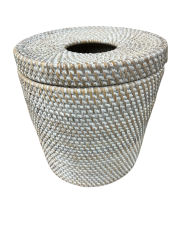 Rattan Dustbin with Lid
