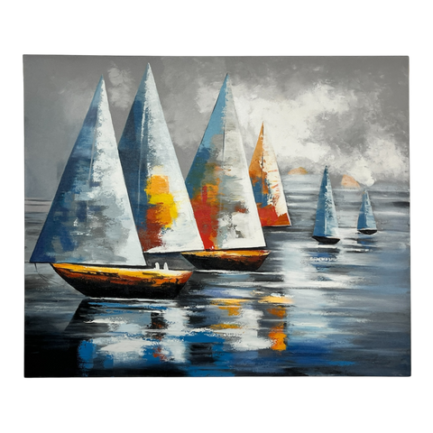 Art Painting "Sailboats with colour aspect" 120x100cm