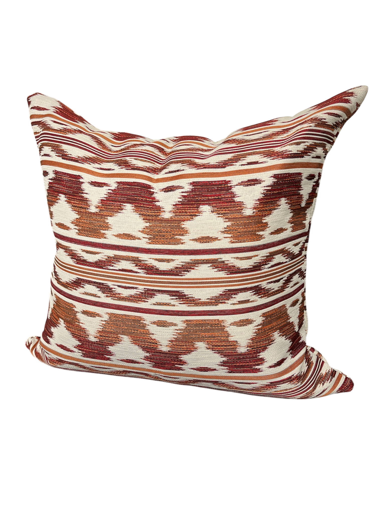 Scatter Cushion Cover Woven Geometric Design 50x50cm Rust