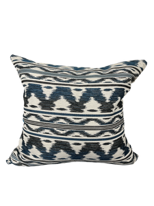 Scatter Cushion Cover Woven Geometric Design 50x50cm Ocean
