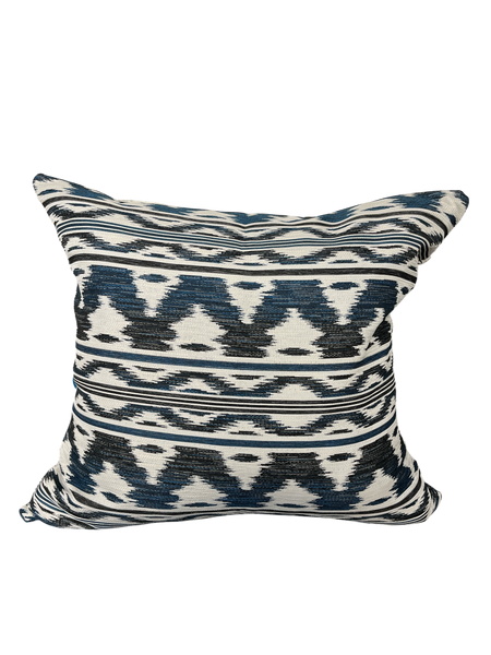 Scatter Cushion Cover Woven Geometric Design 50x50cm Ocean