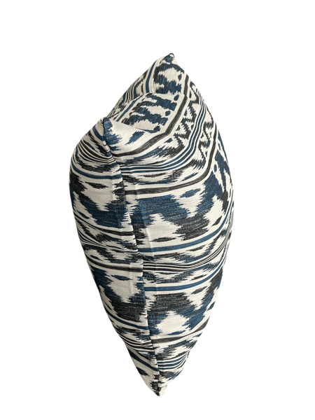 Scatter Cushion Cover Woven Geometric Design 50x50cm Ocean