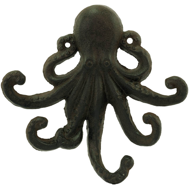 Cast Iron Wall Hook Octopus