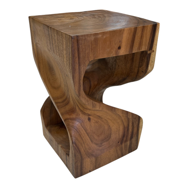 Side Table Square Open Curved Carving