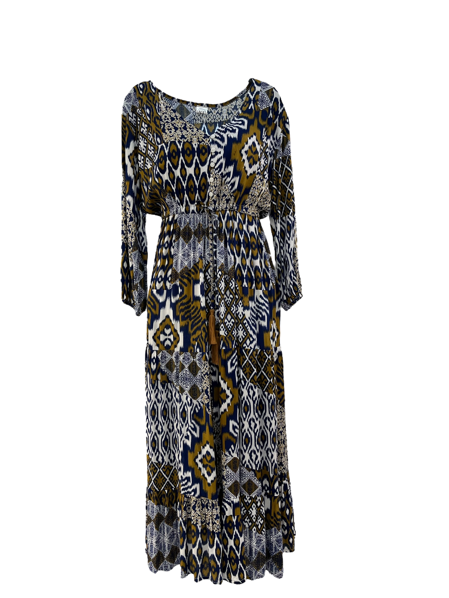 Ladies Long Dress - Boho Multi Print