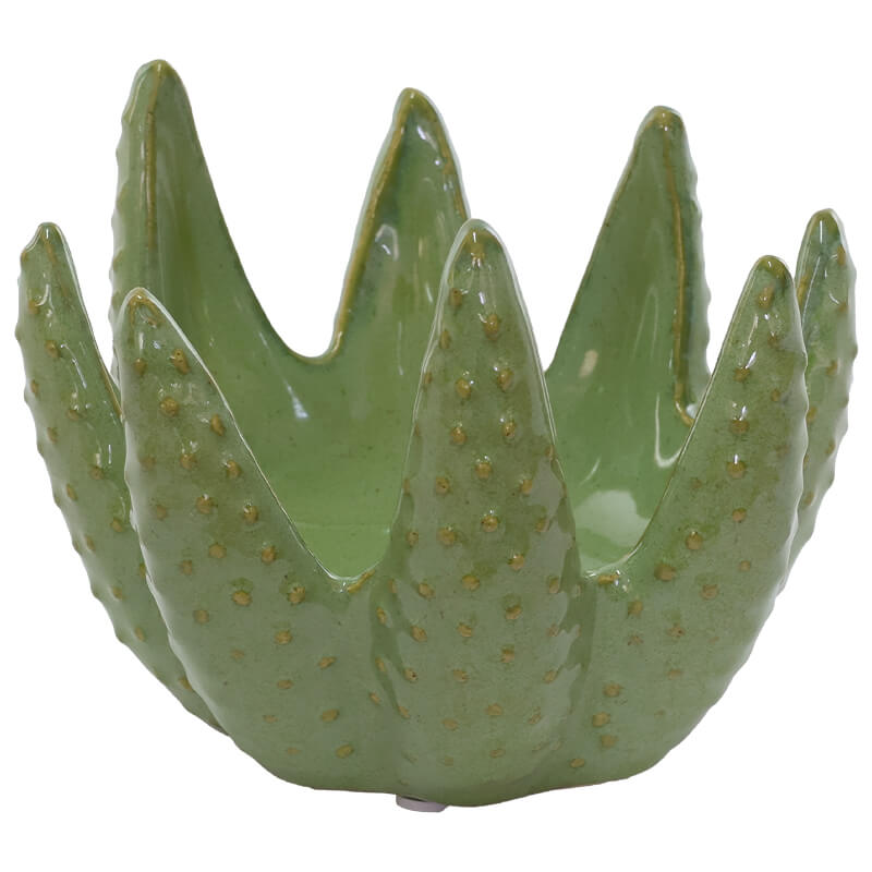 Candle Holder Aloe Green