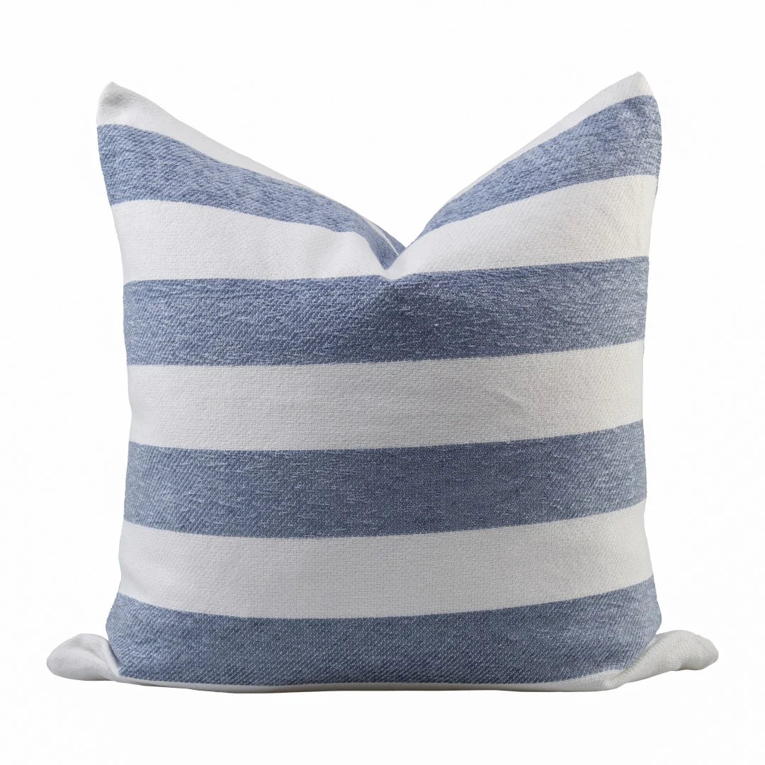 Scatter Cushion Cover 55x55cm - Blue Stripes