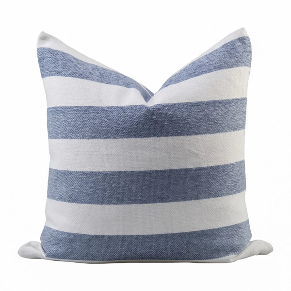 Scatter Cushion Cover 55x55cm - Blue Stripes