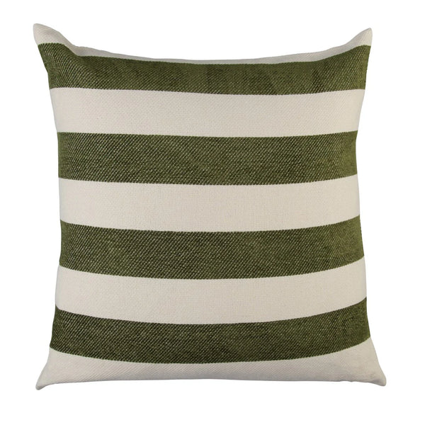 Scatter Cushion Cover 55x55cm - Green Stripes
