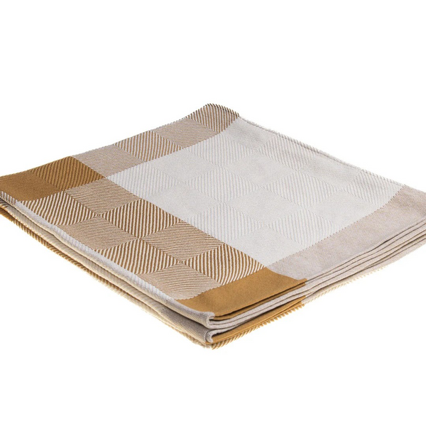 Throw Blanket 200x240cm Geometry Leather