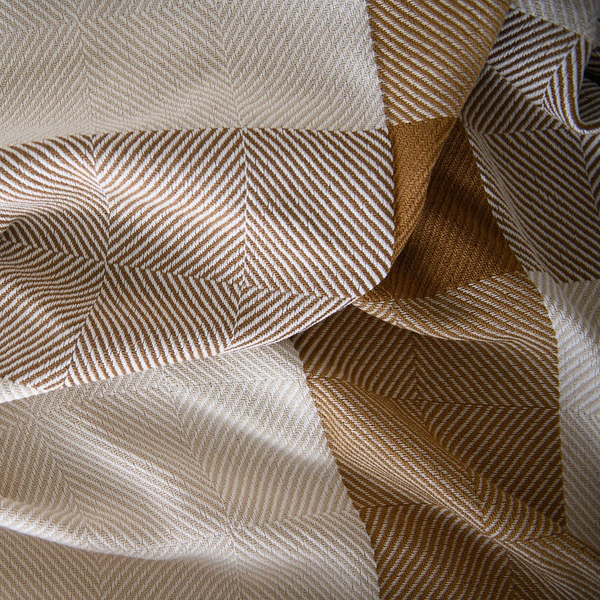 Throw Blanket 200x240cm Geometry Leather