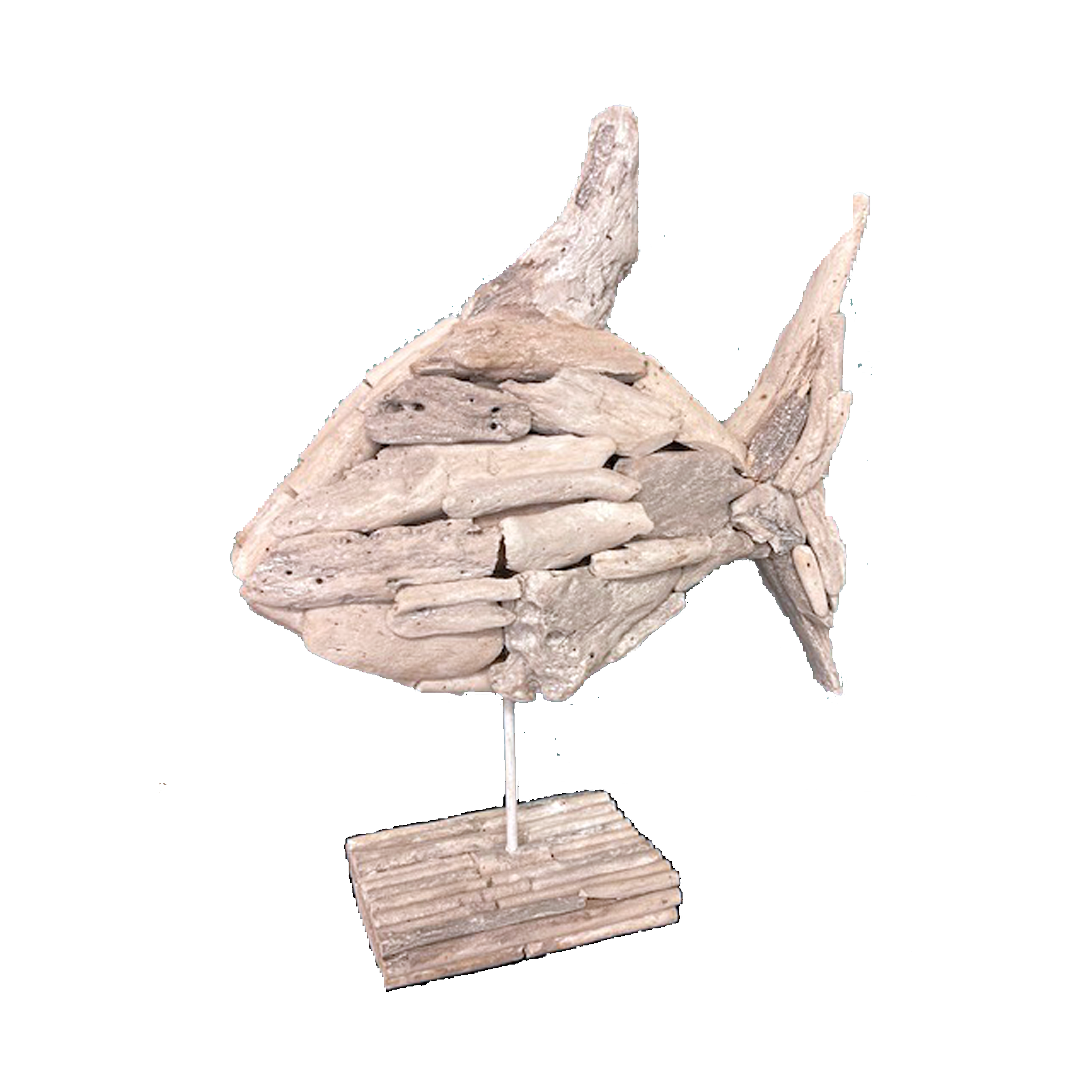 Driftwood Fish on Stand 60cm