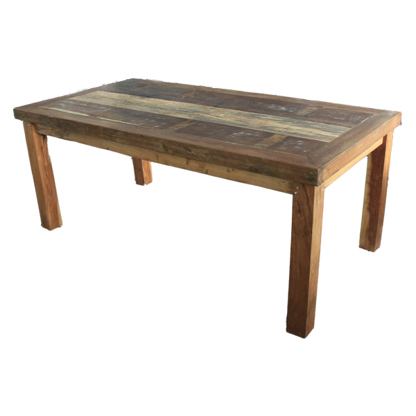 Table 2x1m Old Boat Teak Wood