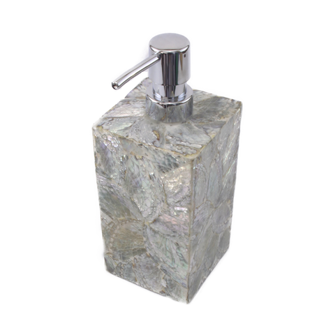 Shell Soap or Hand Sanitizer Dispenser Silver