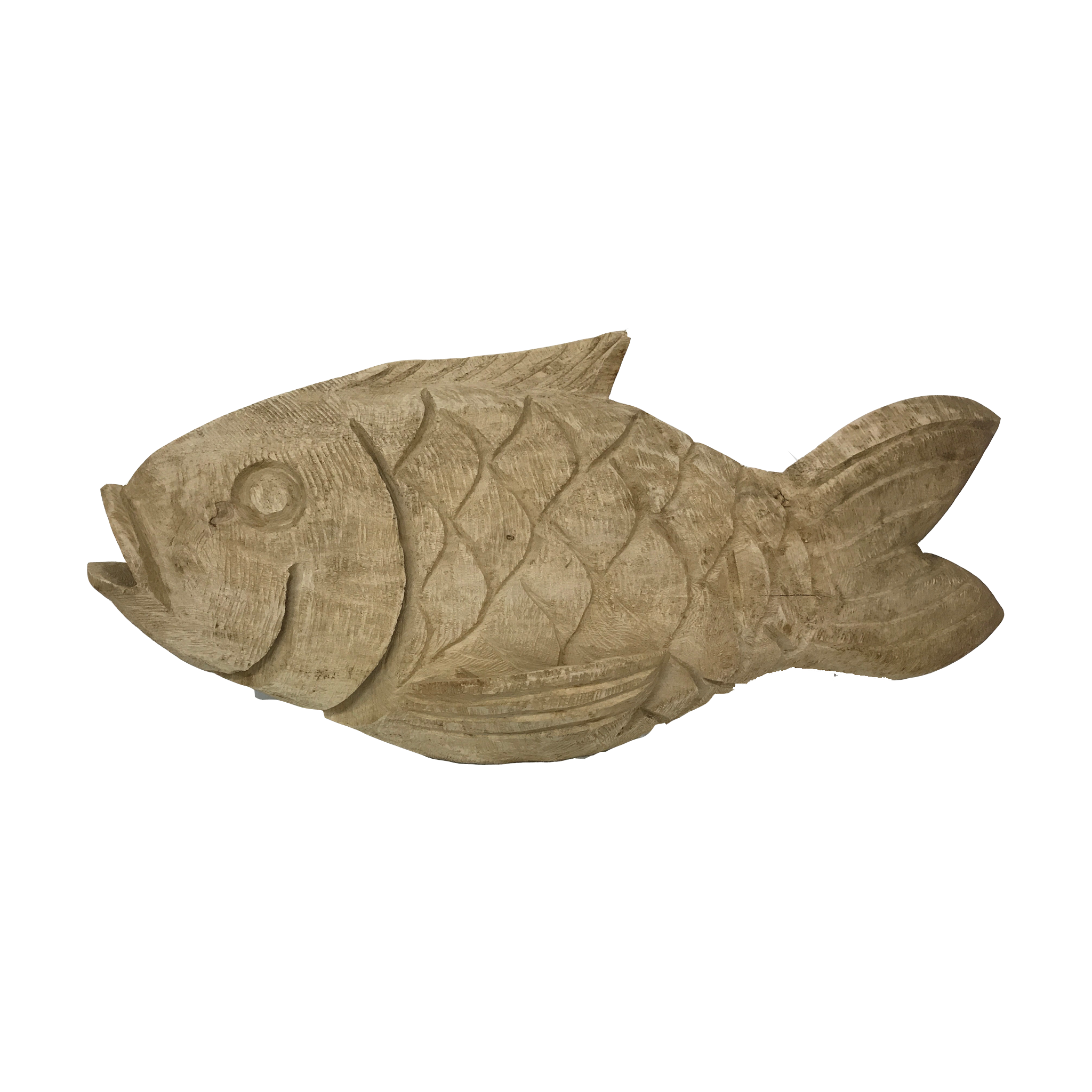 Fish on Tummy - Jacaranda Wood