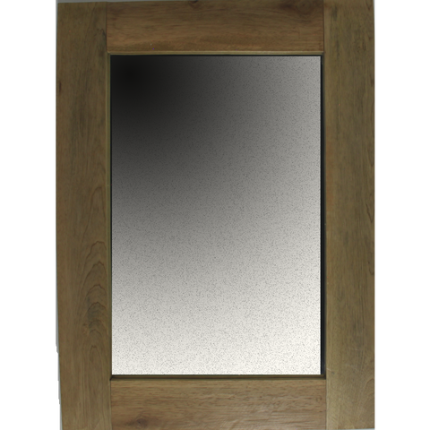 Teak Wood Framed Mirror